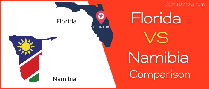 Is Florida bigger than Namibia
