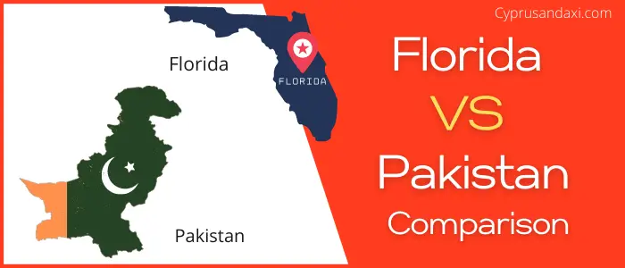 Is Florida bigger than Pakistan