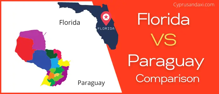 Is Florida bigger than Paraguay