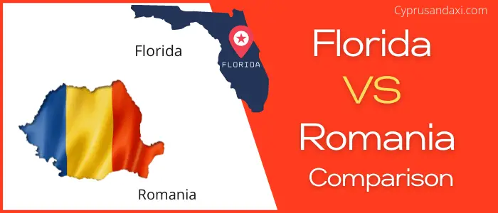 Is Florida bigger than Romania