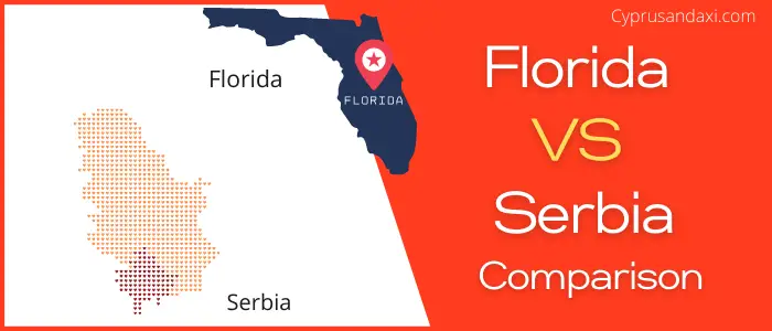 Is Florida bigger than Serbia