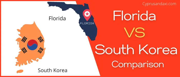 Is Florida bigger than South Korea
