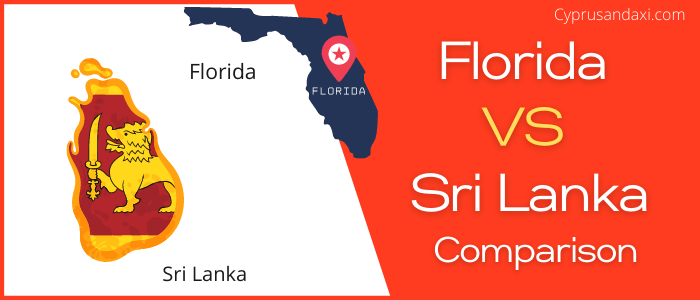 Is Florida bigger than Sri Lanka