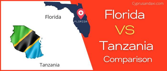 Is Florida bigger than Tanzania