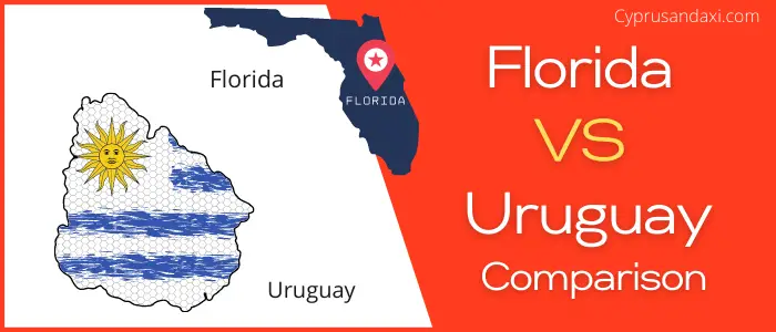 Is Florida bigger than Uruguay