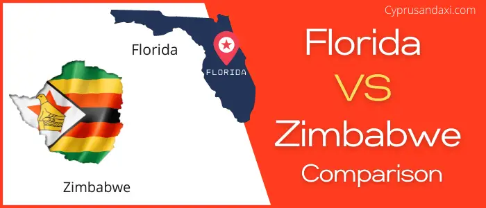Is Florida bigger than Zimbabwe
