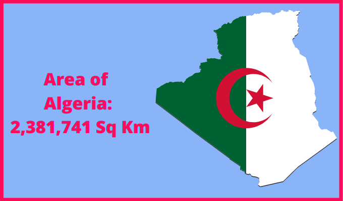 Area of Algeria compared to Illinois