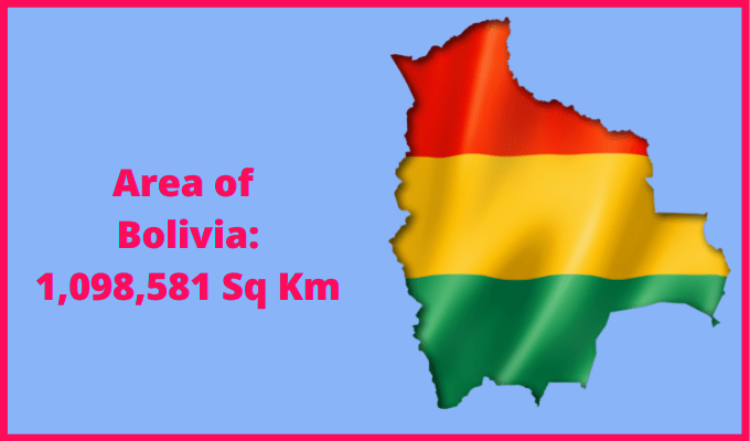 Area of Bolivia compared to Illinois
