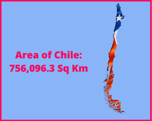 Area of Chile compared to Illinois