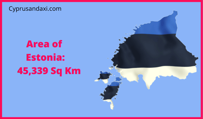 Area of Estonia compared to Hawaii