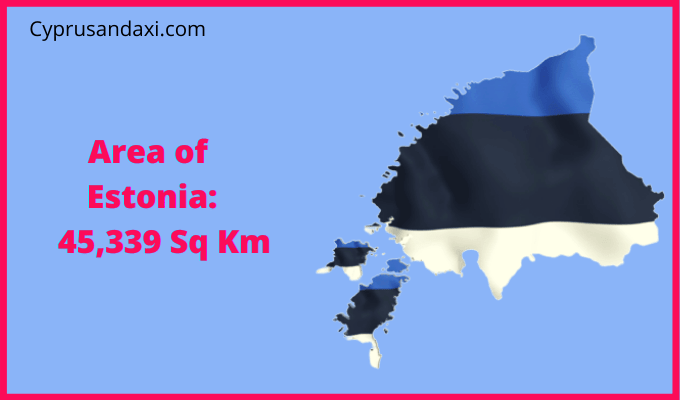 Area of Estonia compared to Idaho