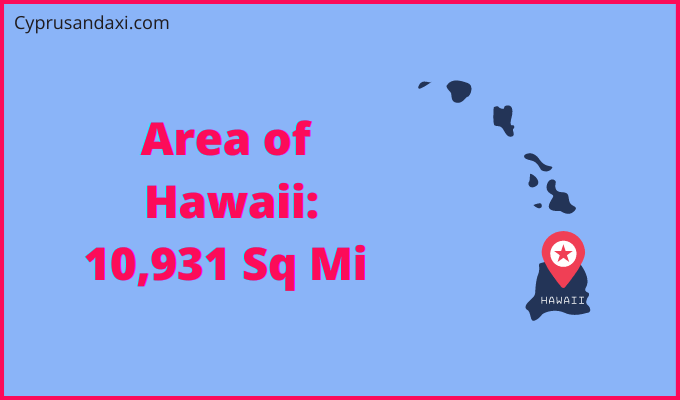Area of Hawaii compared to Somalia