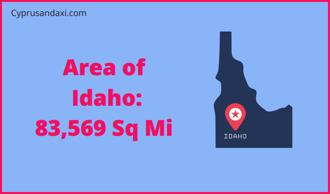 Area of Idaho compared to Congo