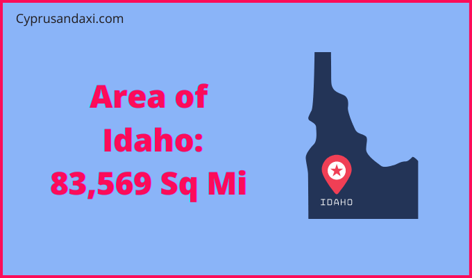 Area of Idaho compared to Ethiopia