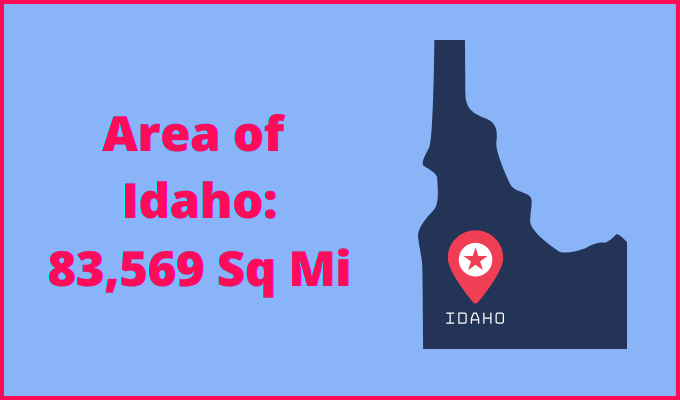 Area of Idaho compared to New Zealand
