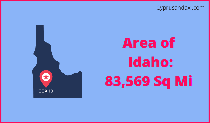 Area of Idaho compared to Singapore