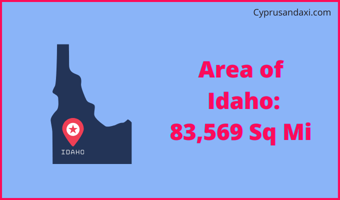 Area of Idaho compared to Yemen