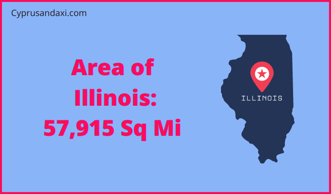 Area of Illinois compared to Estonia