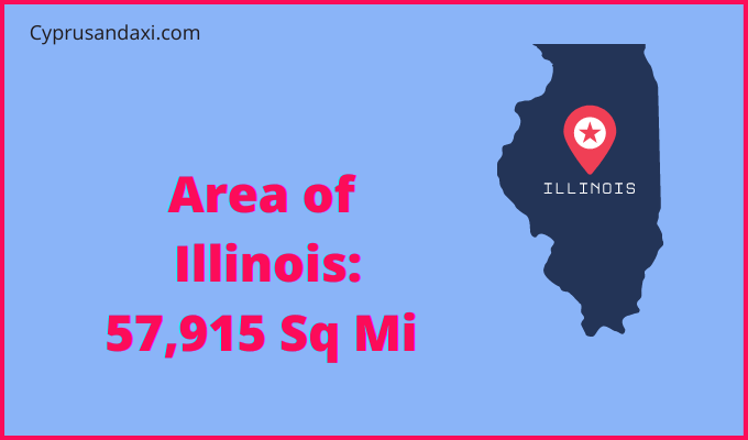 Area of Illinois compared to Saudi Arabia