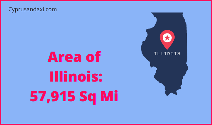 Area of Illinois compared to Suriname