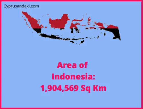 Area of Indonesia compared to Georgia