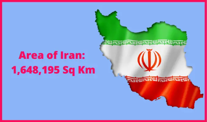Area of Iran compared to Hawaii
