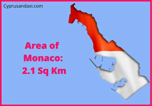 Area of Monaco compared to Georgia