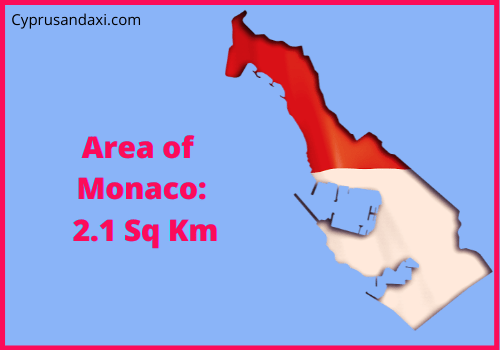 Area of Monaco compared to Idaho