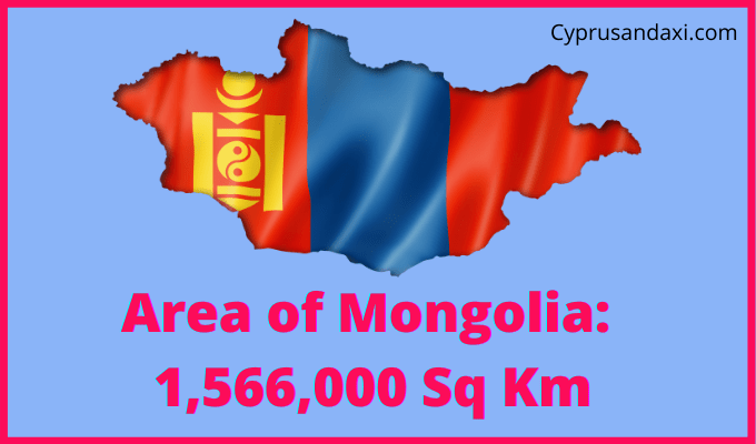 Area of Mongolia compared to Idaho