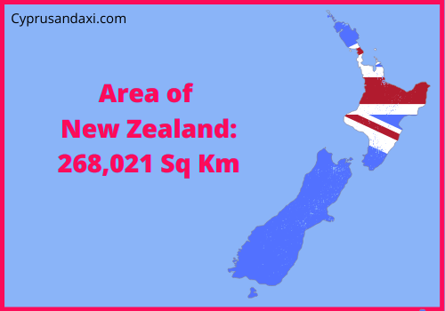 Area of New Zealand compared to Idaho