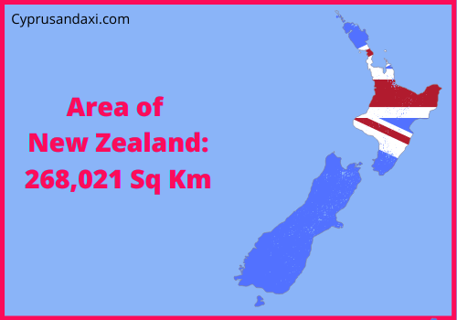 Area of New Zealand compared to Illinois