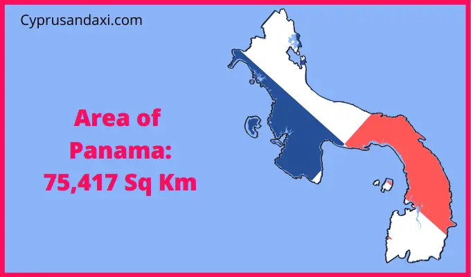 Area of Panama compared to Hawaii