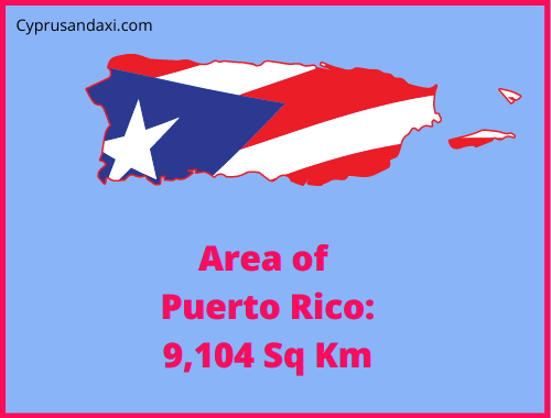 Area of Puerto Rico compared to Hawaii