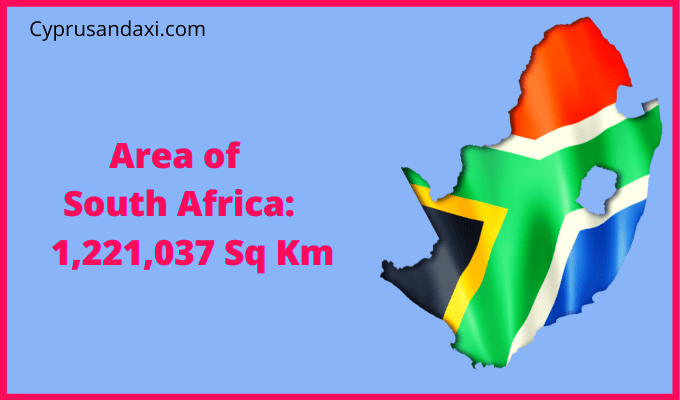 Area of South Africa compared to Idaho
