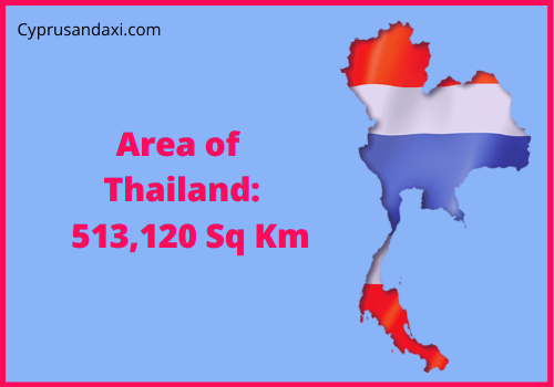 Area of Thailand compared to Illinois