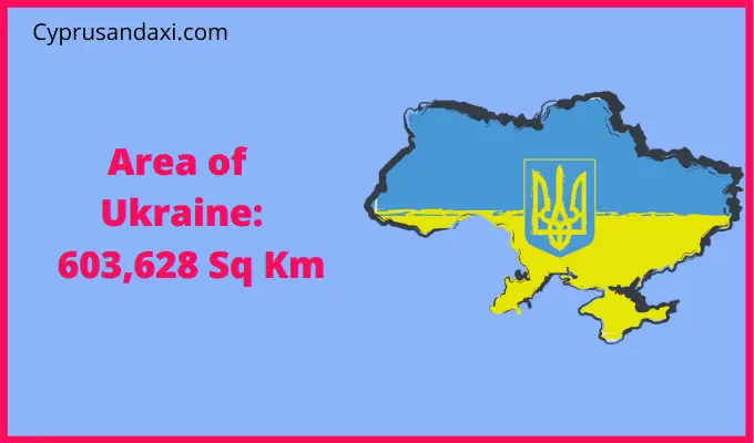 Area of Ukraine compared to Illinois