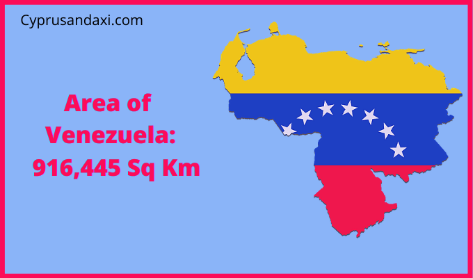 Area of Venezuela compared to Idaho