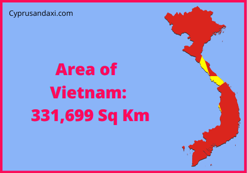 Area of Vietnam compared to Idaho