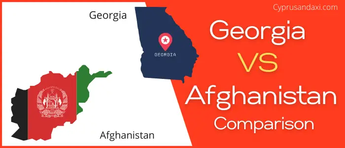 Is Georgia bigger than Afghanistan