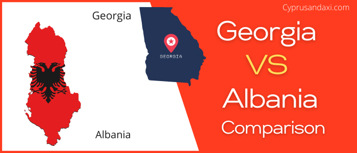 Is Georgia bigger than Albania