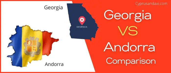 Is Georgia bigger than Andorra