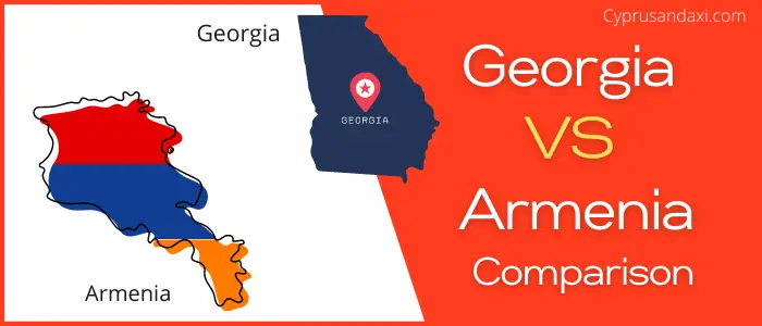 Is Georgia bigger than Armenia
