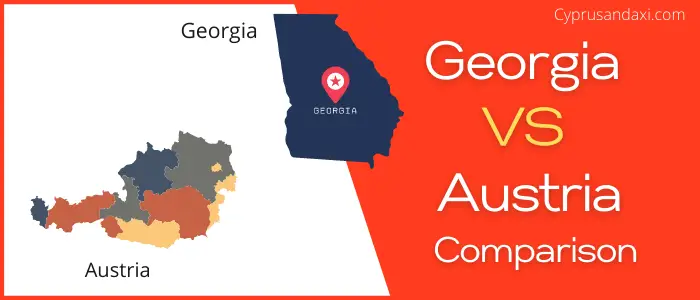 Is Georgia bigger than Austria