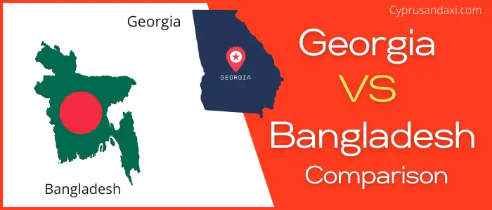 Is Georgia bigger than Bangladesh