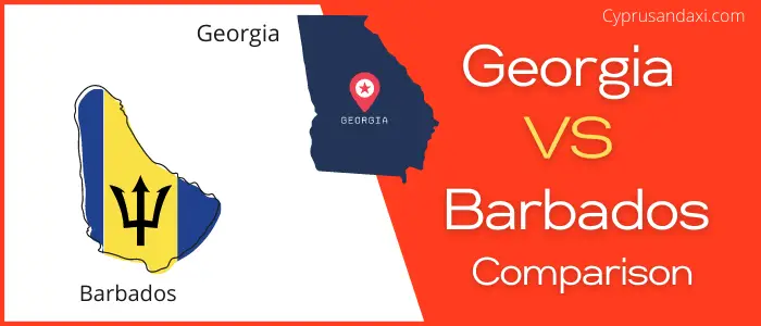 Is Georgia bigger than Barbados
