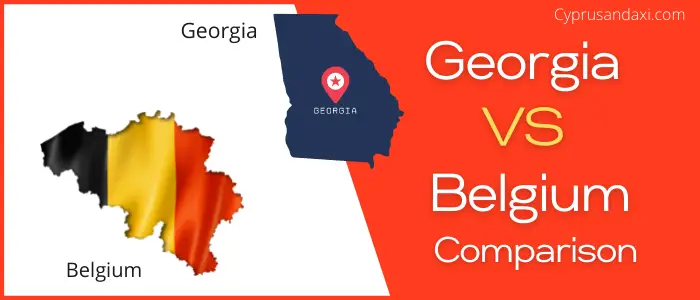 Is Georgia bigger than Belgium