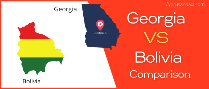 Is Georgia bigger than Bolivia