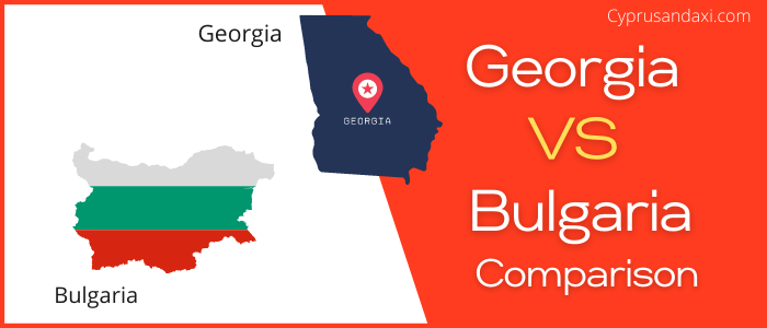 Is Georgia bigger than Bulgaria