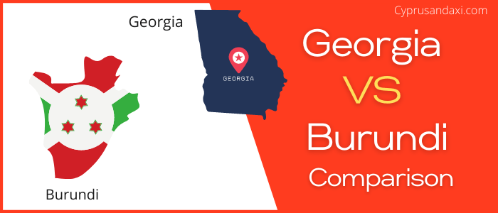 Is Georgia bigger than Burundi