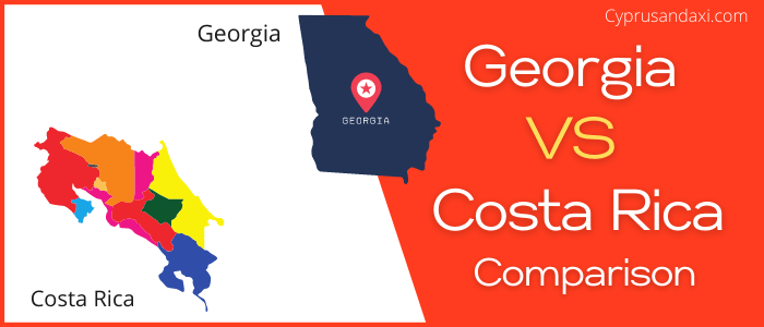 Is Georgia bigger than Costa Rica